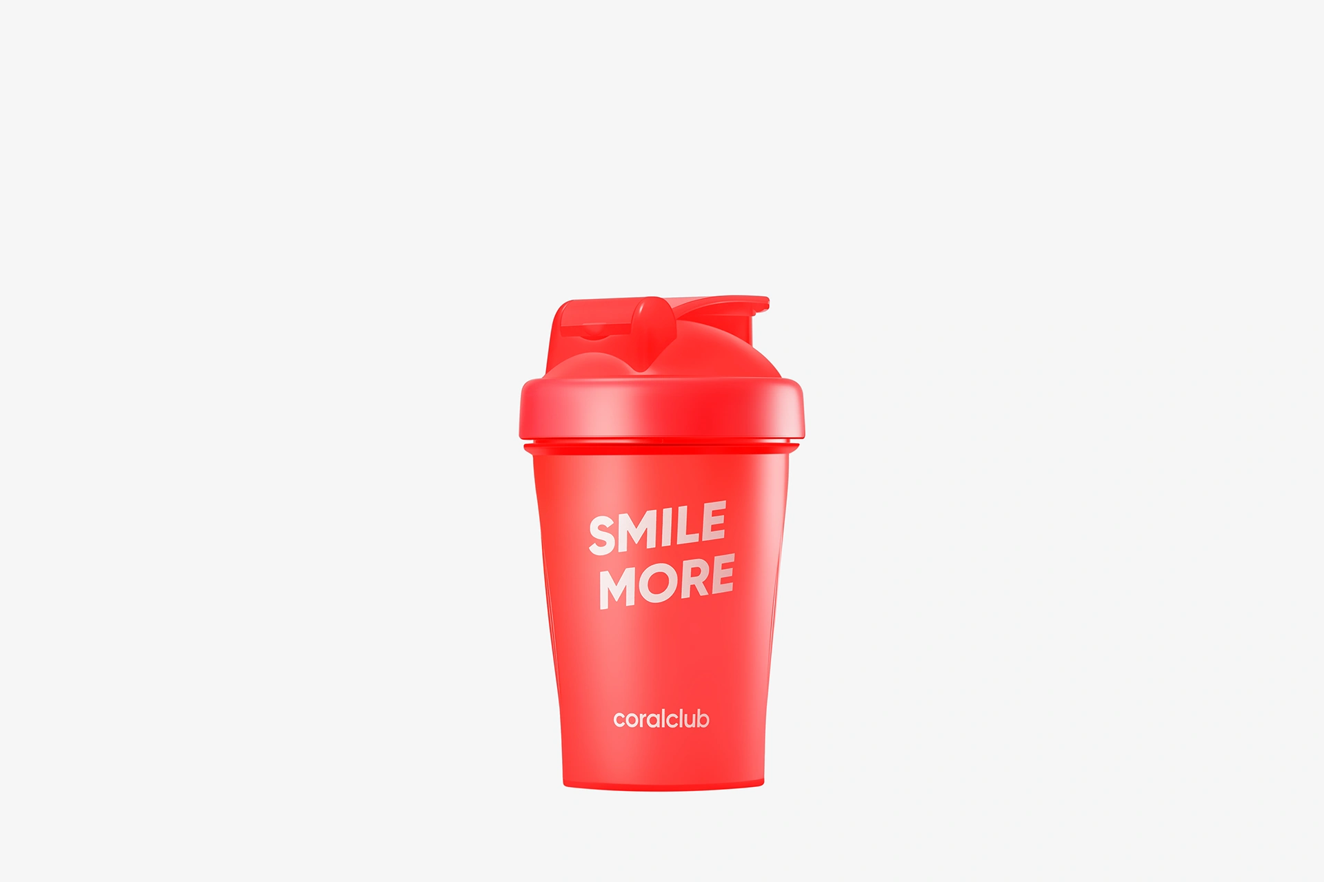 Šeikeris 400 ml Coral Club Smile more sarkans
